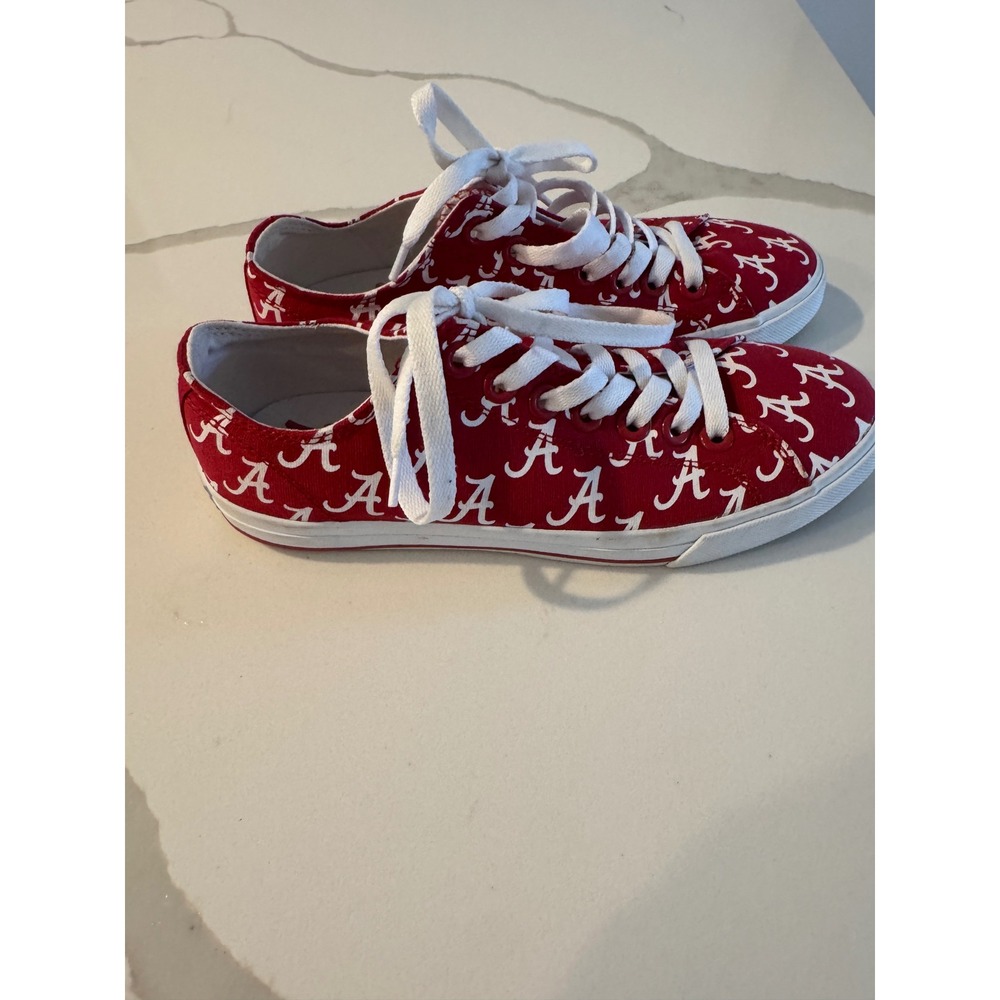 Row One Alabama Crimson Tide Women 7 Canvas Low‎ Top Sneakers
